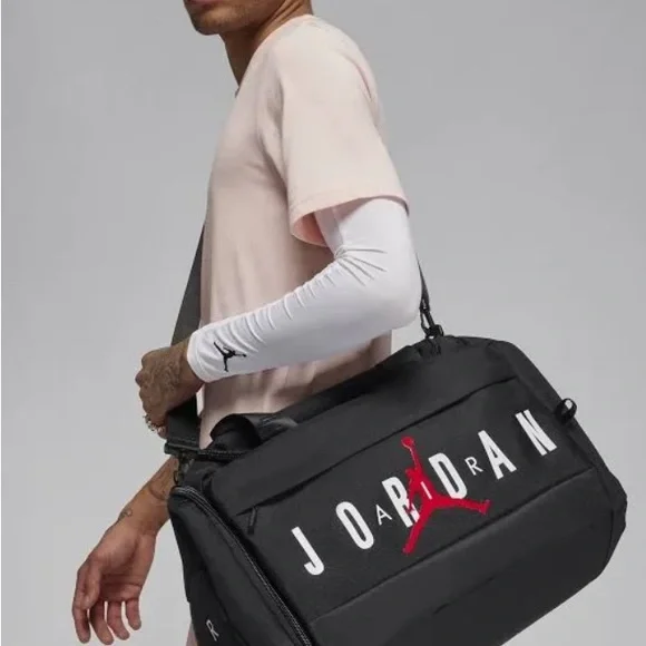 Jordan Black and Red Duffel Bag - Picture 14 of 14